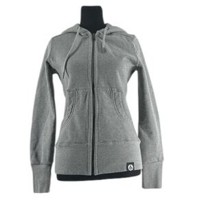 American Giant hoodie classic grey full zip made In USA casual lounge wear sz xs